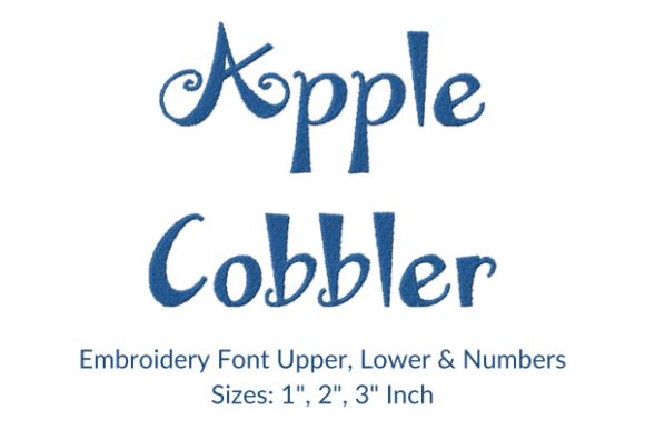 Apple Cobbler Font: A Seasonal Embroidery Review
