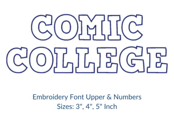 ComicCollege Font Embroidery Design Review
