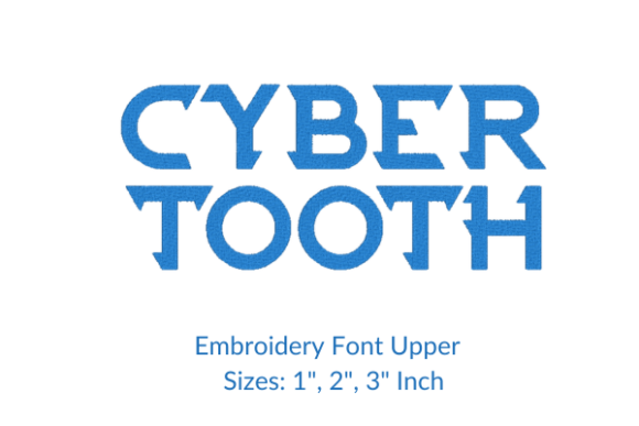 Cyber Tooth Embroidery Font Design: A Craft Fair Seller’s Perspective