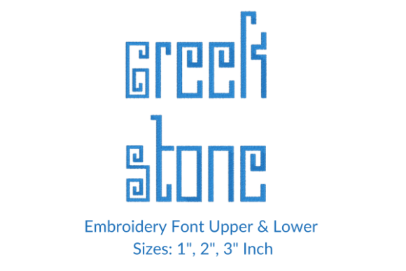 Greek Stone Font Embroidery Design: A Craft Fair Review