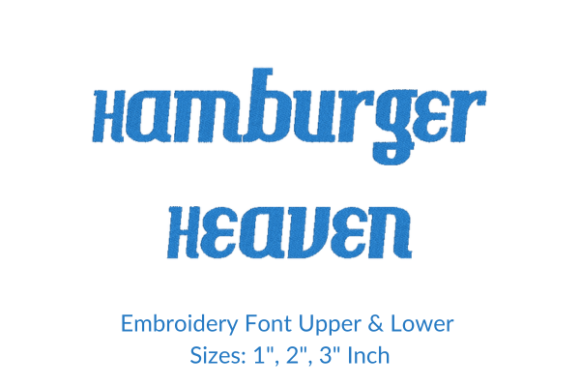 Hamburger Heaven Font Embroidery Design: A Designer’s Review for Small Business Branding