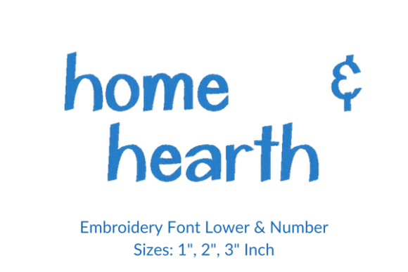 Home and Hearth Font: A Seasonal Embroidery Staple