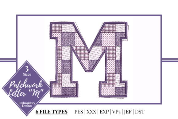 Patchwork Letter M: A Designer’s Stitch-Out Review