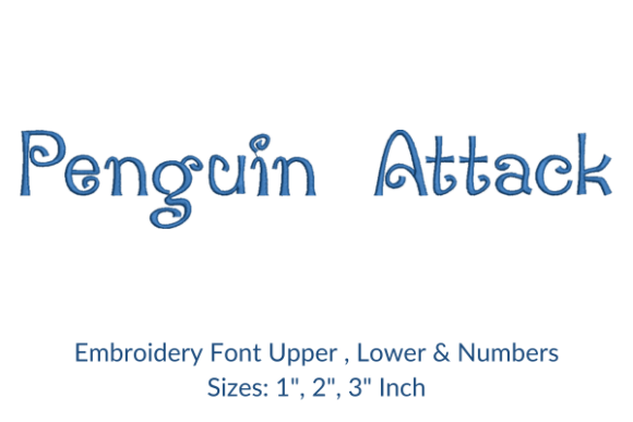 Penguin Attack Fonts: A Seasonal Embroidery Designer’s Review