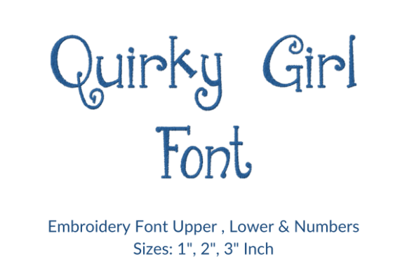 Quirky Girl Font: A Seasonal Embroidery Staple