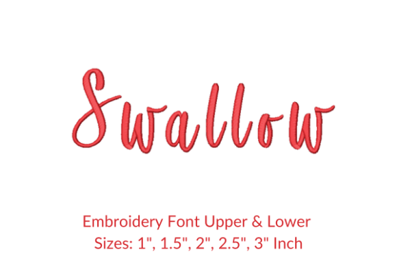 Swallow Font Embroidery Design: A Seasonal Seller’s Dream