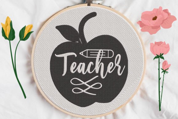 Teacher Sign in Apple Embroidery Design Review