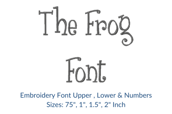 The Frog Font Embroidery Design: A Craft Fair Seller’s Perspective