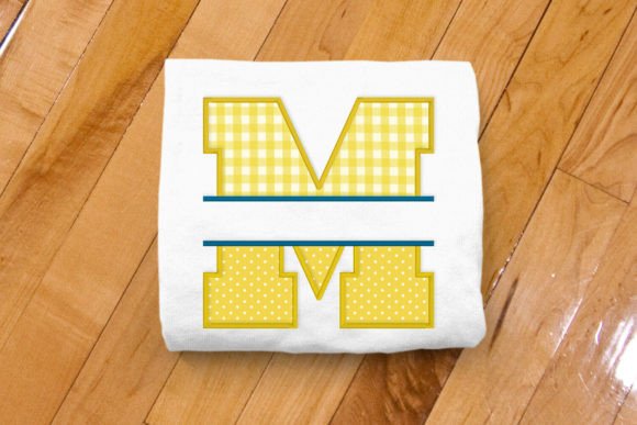 Varsity Letter M Split Applique: Seasonal Design Review